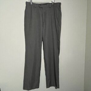 Haggar Gray Dress Pants Size 34x32 Straight Fit